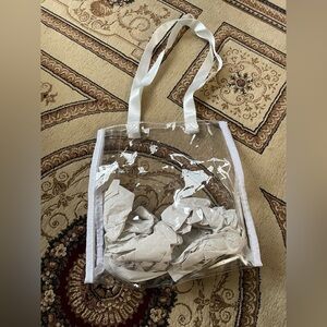 Clear tote bag new never used
